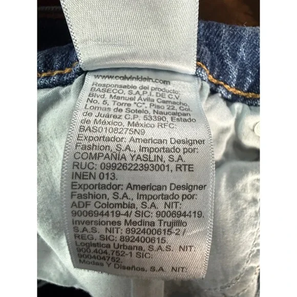 Calvin Klein Mens Straight Denim Shorts Blue Medium Wash W36 40719LU - Picture 11 of 12